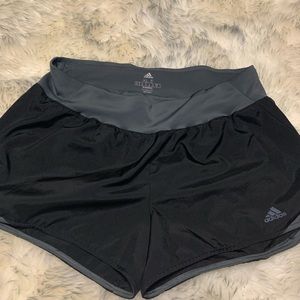 Black Adidas xl 3 inch running climate shirts